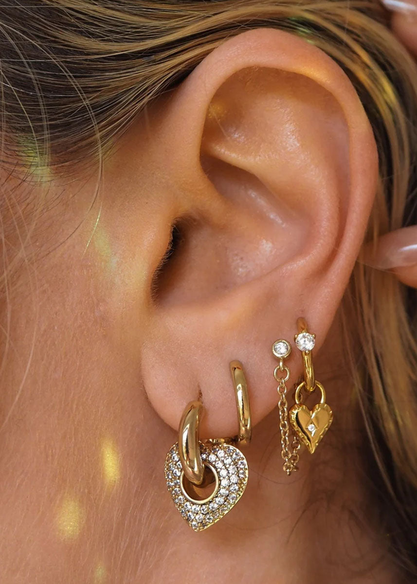 Adrienne Earrings - Clear Cubic Zirconia