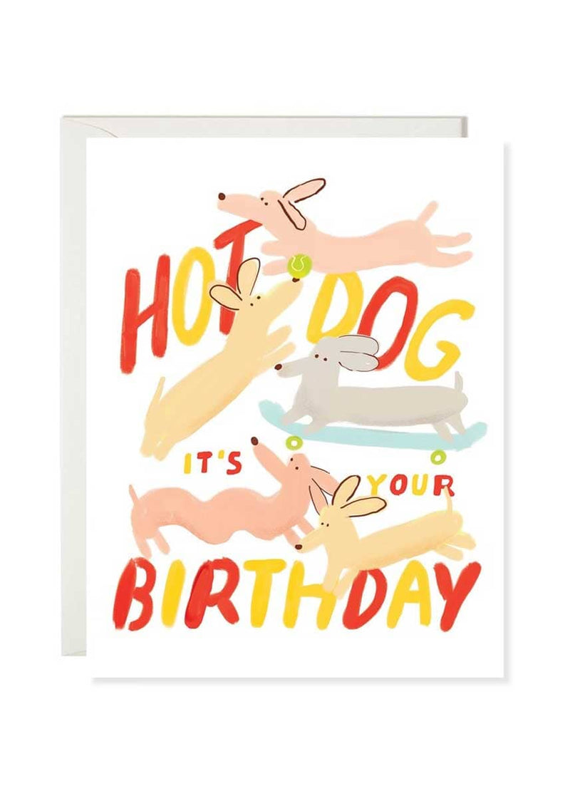 Hot Dog Birthday Card