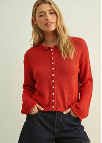Felicia Cardigan - Scarlet