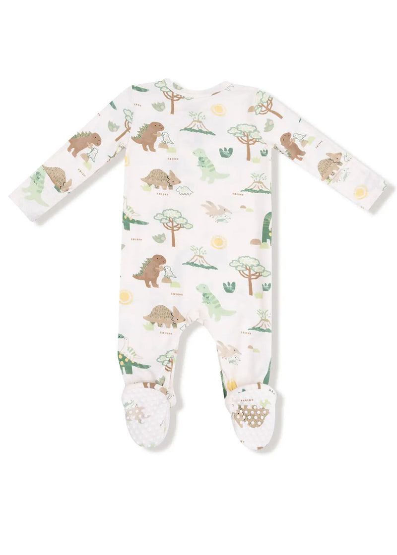 2-Way Zipper Footie - Baby Love Dinos