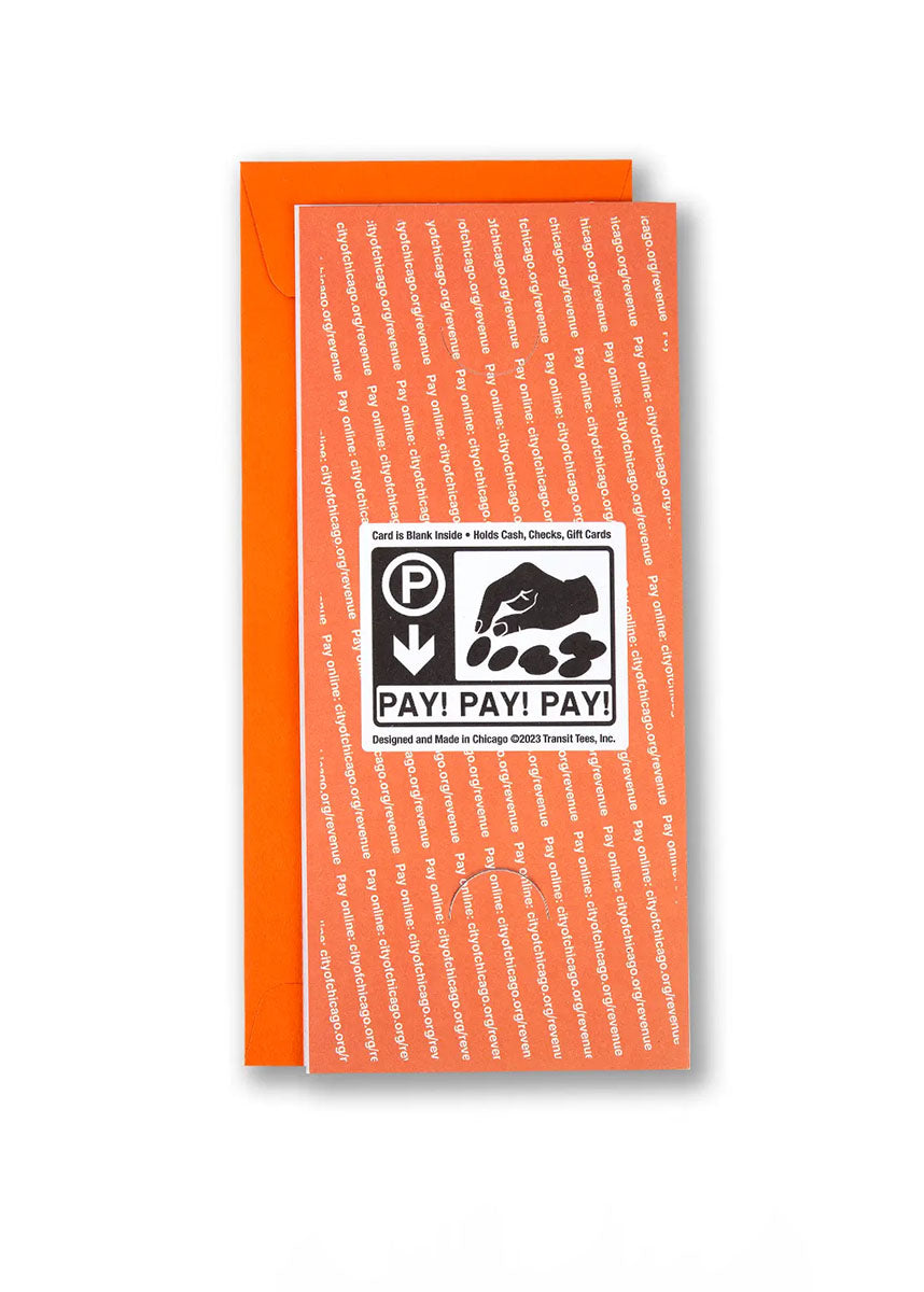 Parking Ticket Money Holder Card