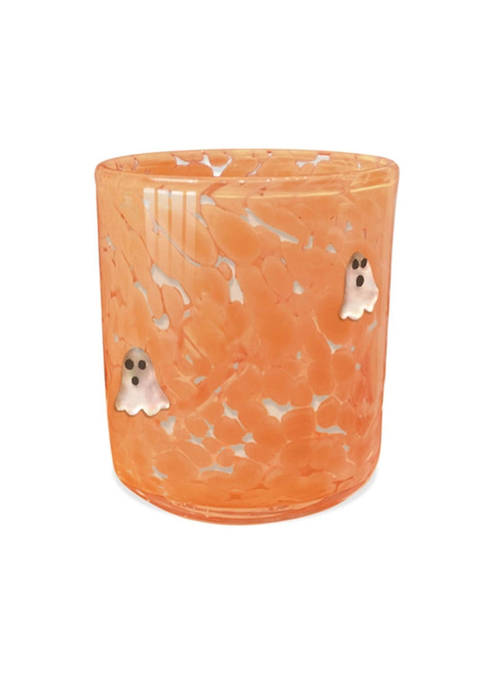 Candy Corn Ghost Icon Candle