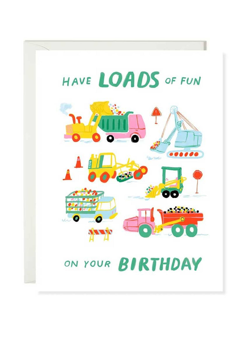 Truck Loads Of Fun Card