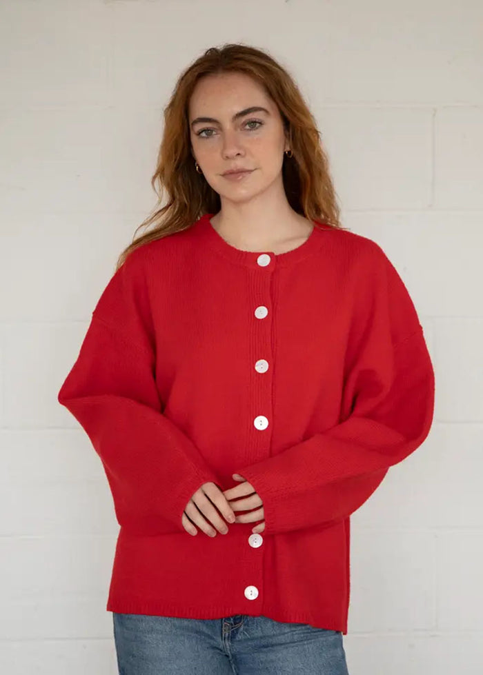 Juniper Cardigan - Red