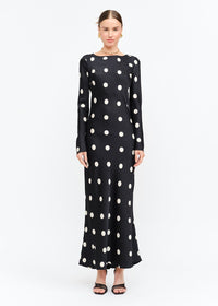 Georgie Polka Dot Dress - Black