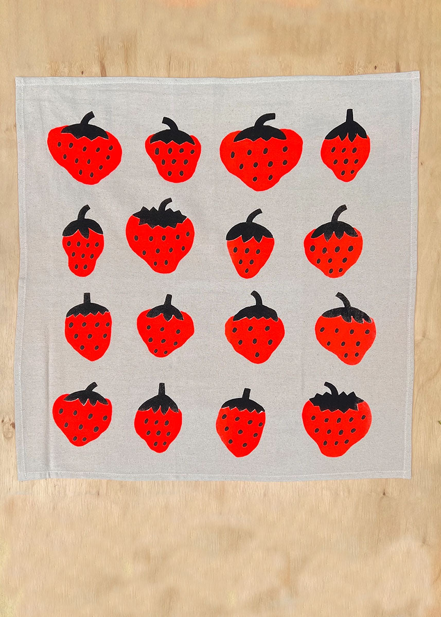 Strawberries Tea Towel
