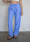 Mila Striped Boxer Pants - Blue