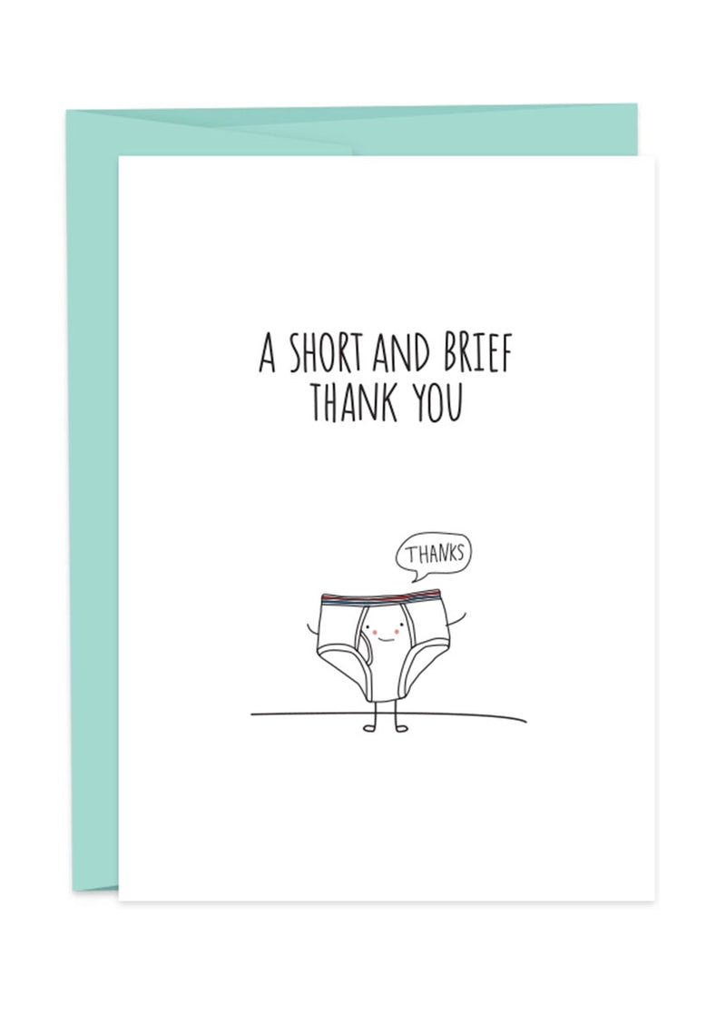 Short Brief Thank You Card