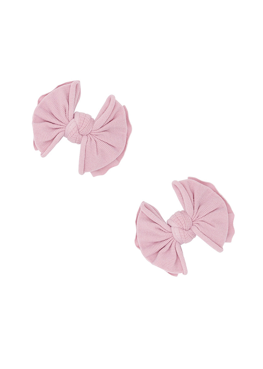 Fab Bow Clips 2-Pack - Wild Orchid