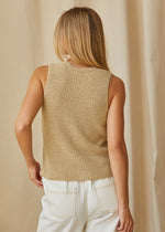 Janie Beachy Sweater Vest - Beige