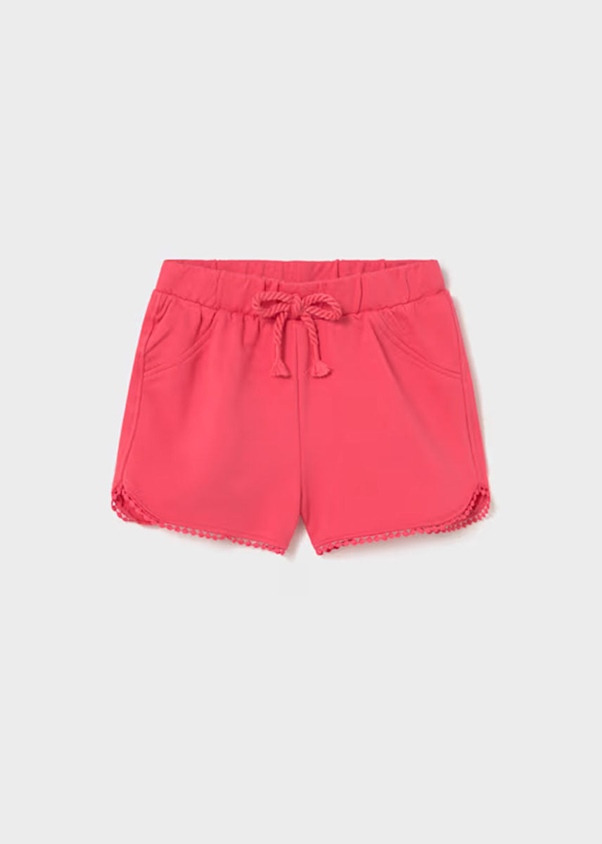 Cora Chenille Shorts - Hibiscus