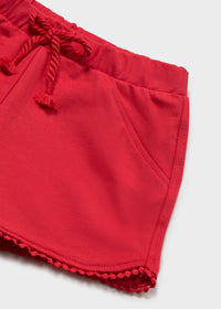 Cora Chenille Shorts - Red
