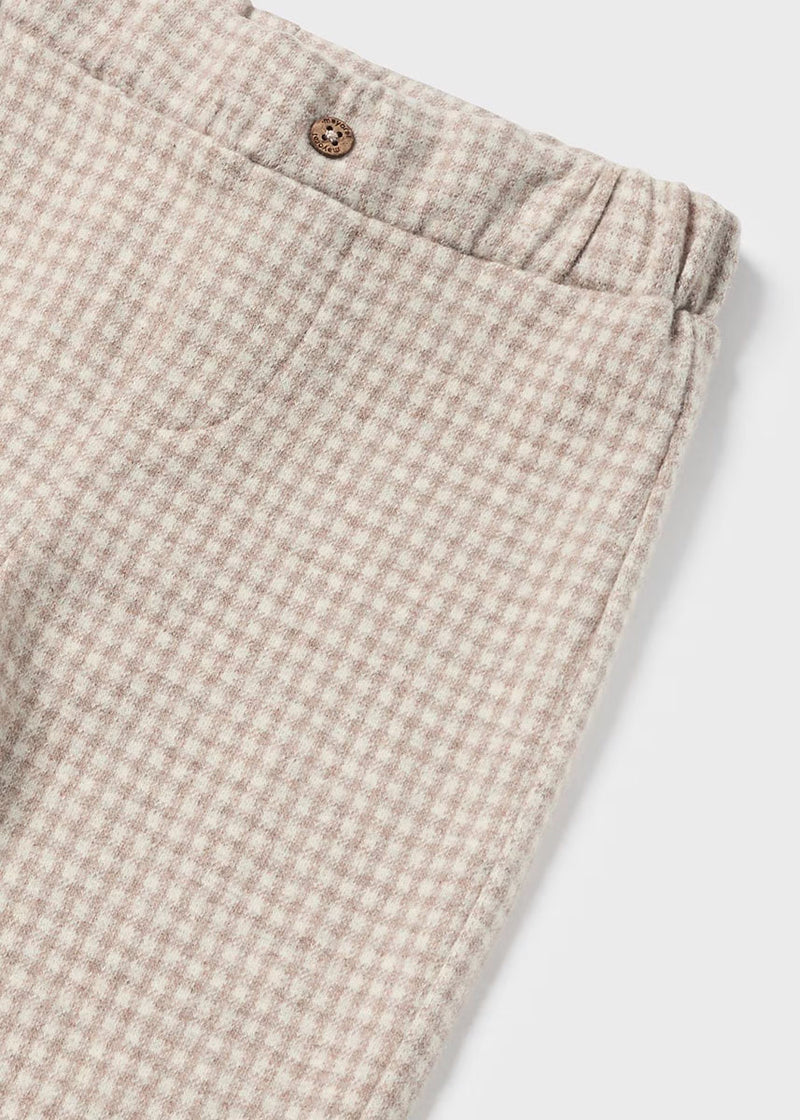 Rowen Jacquard Knit Pants - Heather Latte