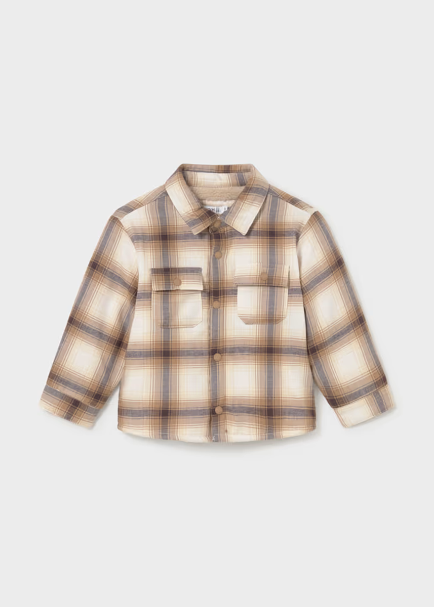 Dylan Plaid Shirt - Cookie