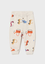 Mack Vehicle Print Joggers - Heather Latte