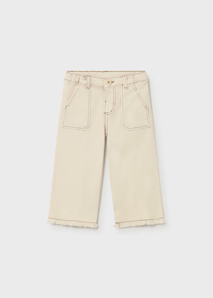 Evie Twill Trousers - Chickpea
