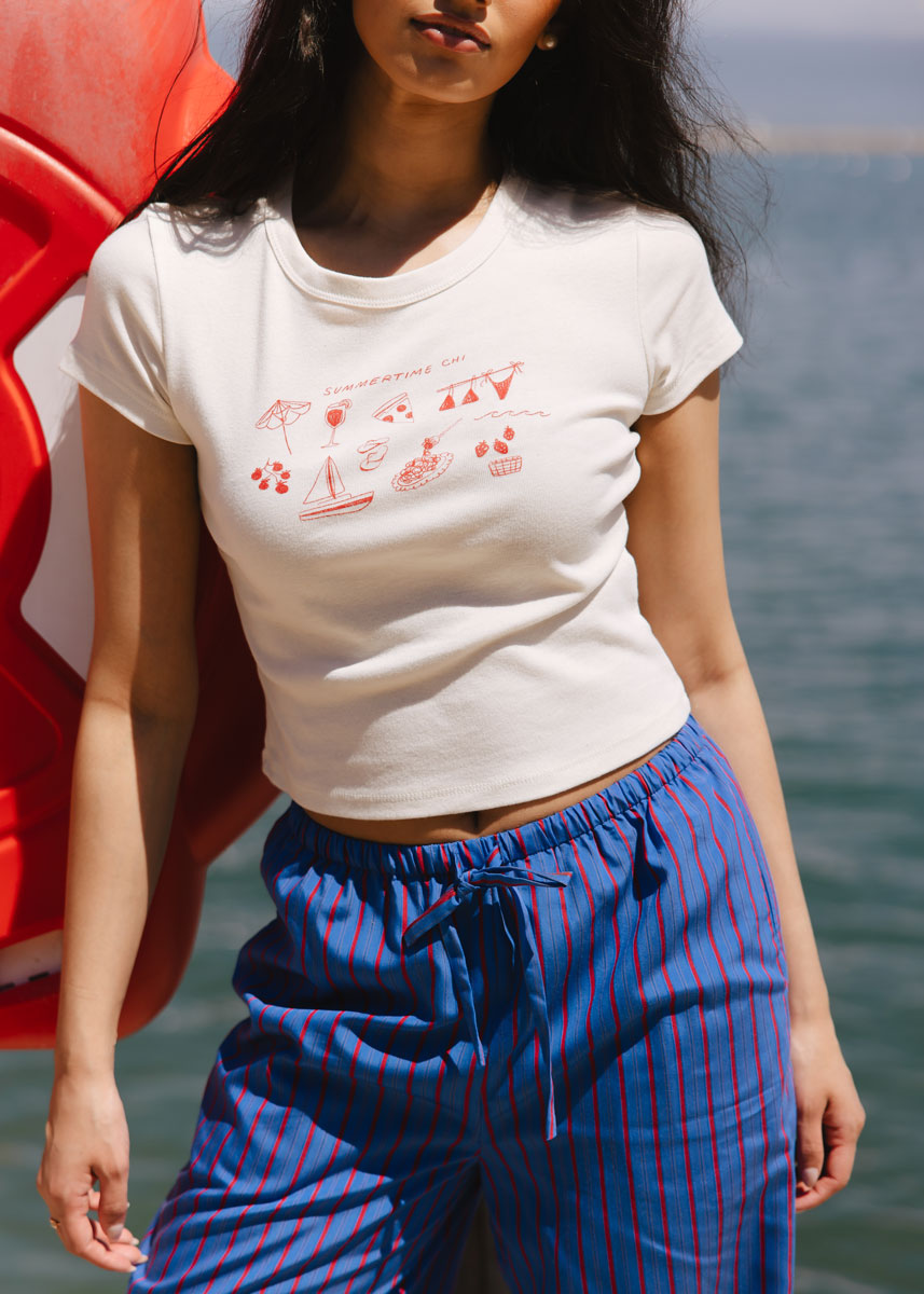 Summertime Chi Sketch Icons Baby Tee