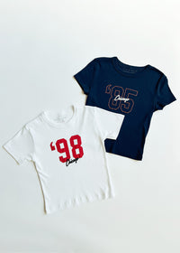 '98 Chicago Baby Tee - White