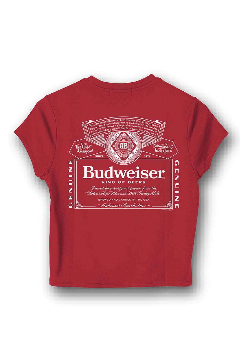 Budweiser Label Tee - Red