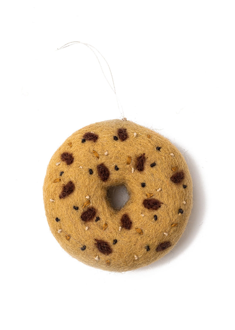 Everything Bagel Felt Ornament