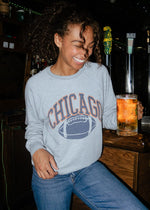 Chicago Football Vintage Crewneck - Heather Grey