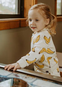 Printed Bananas Sweatshort Set