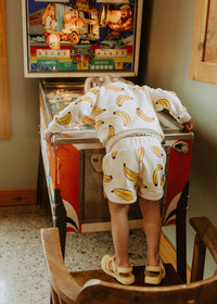 Printed Bananas Sweatshort Set