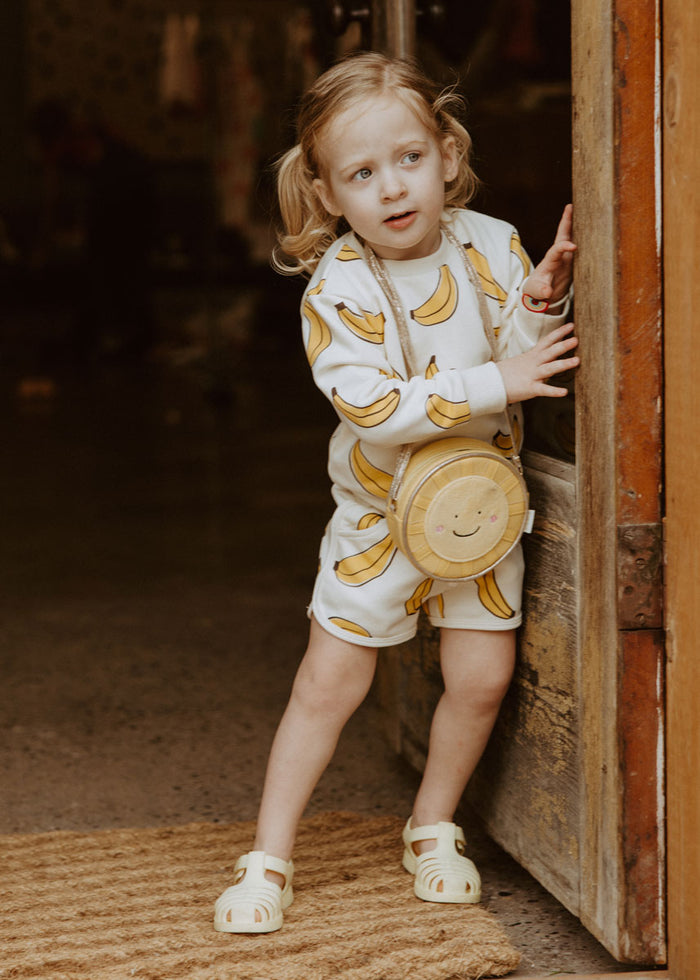 Printed Bananas Sweatshort Set