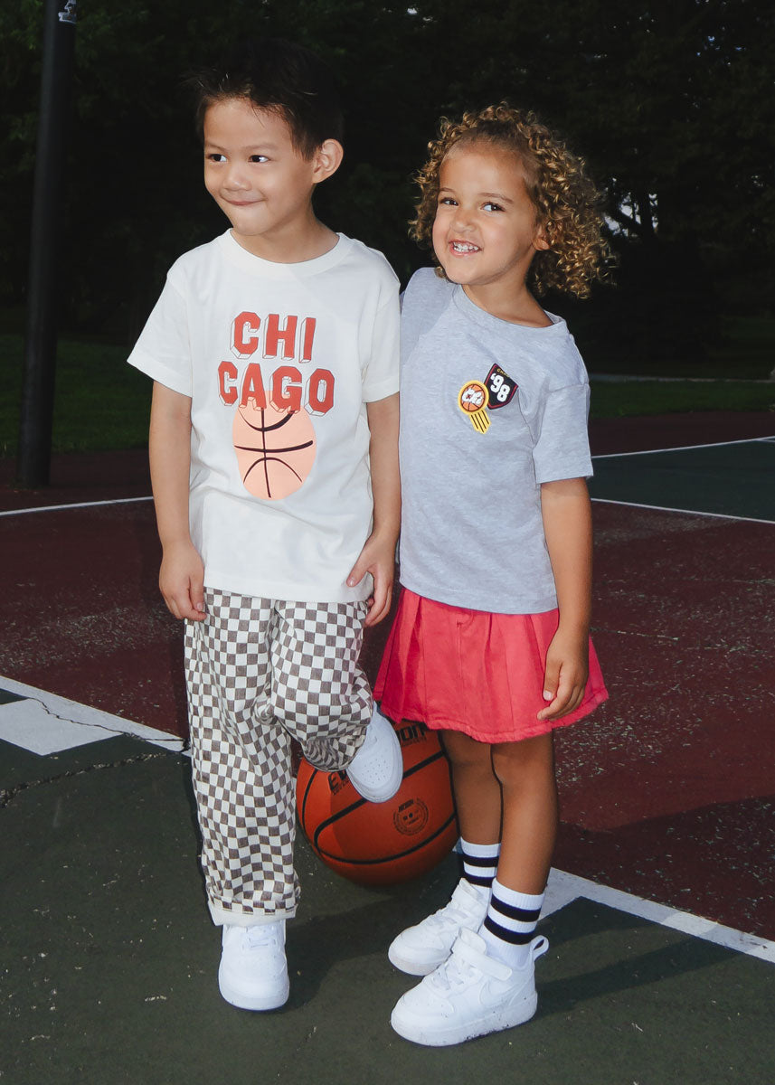 Chicago Basketball Patches Toddler Tee