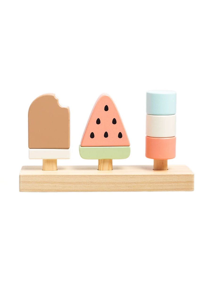 Wooden Ice Cream Stacking Toy