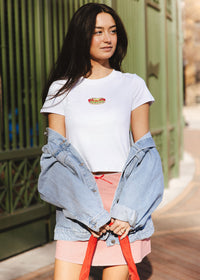 Hot Dog Beaded Baby Tee