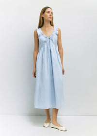The Clare Midi Dress - Blue