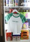 Green Beer Girl Raglan Baby Tee