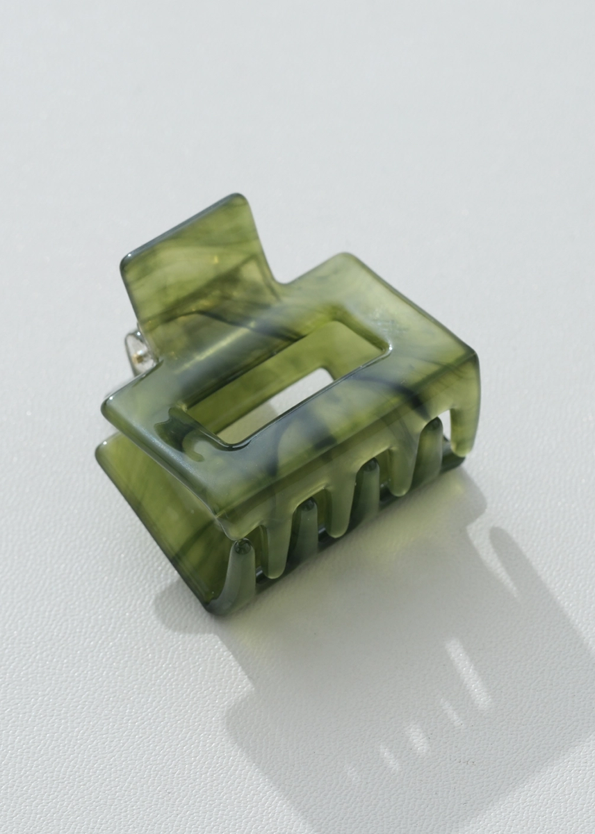 Translucent Mini Jade Claw Clip
