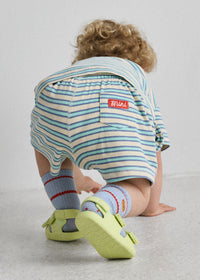 Waffle Striped Oversized Set - Blue Multi