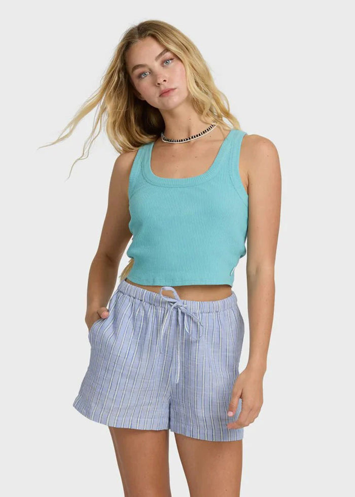 Wanderer Woven Print Short - Twilight Blue