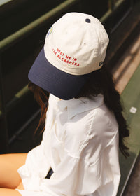 Meet Me In The Bleachers Dad Hat - Ivory & Navy