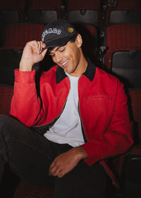 Chicago Blackhawks Block Letter Baseball Cap - Black