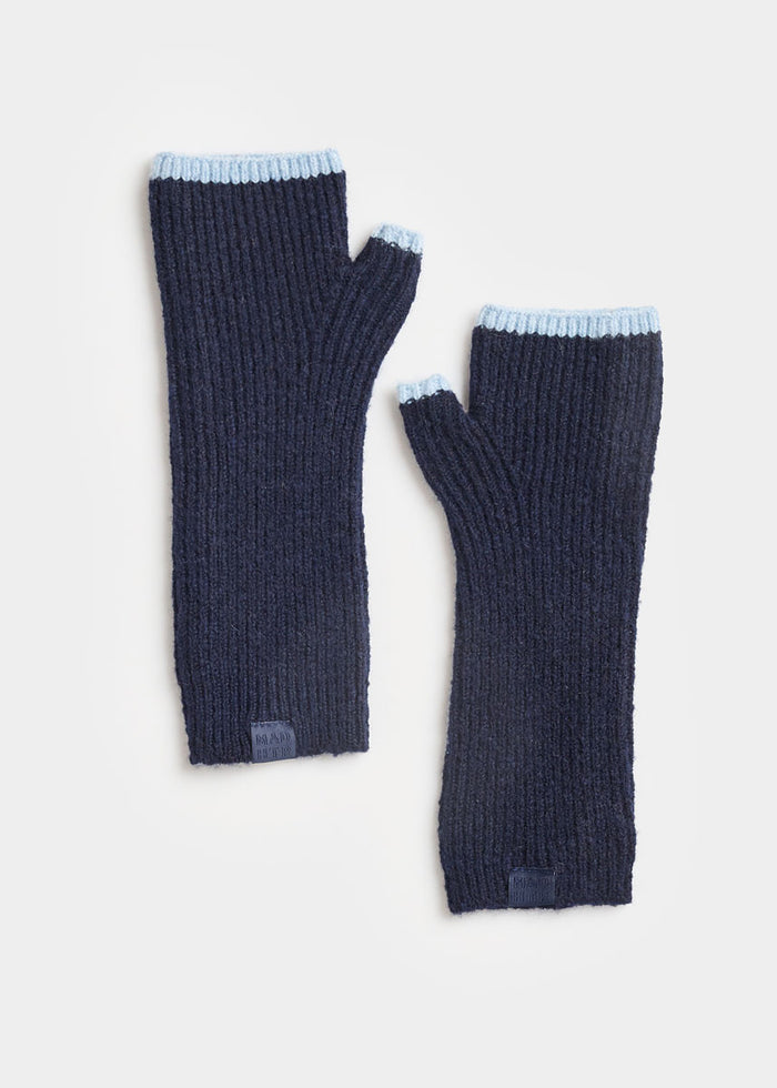 MAD HTR Wrist Warmers - Navy & Blue