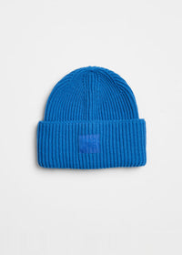 Adult Mad Hatter Ribbed Knit Beanie - Cobalt