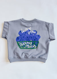Love You Berry Much Oversized Sweatshirt