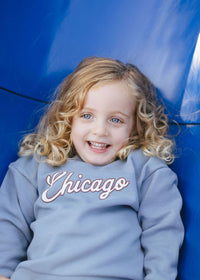 Chicago Script Sweatsuit Set - Blue