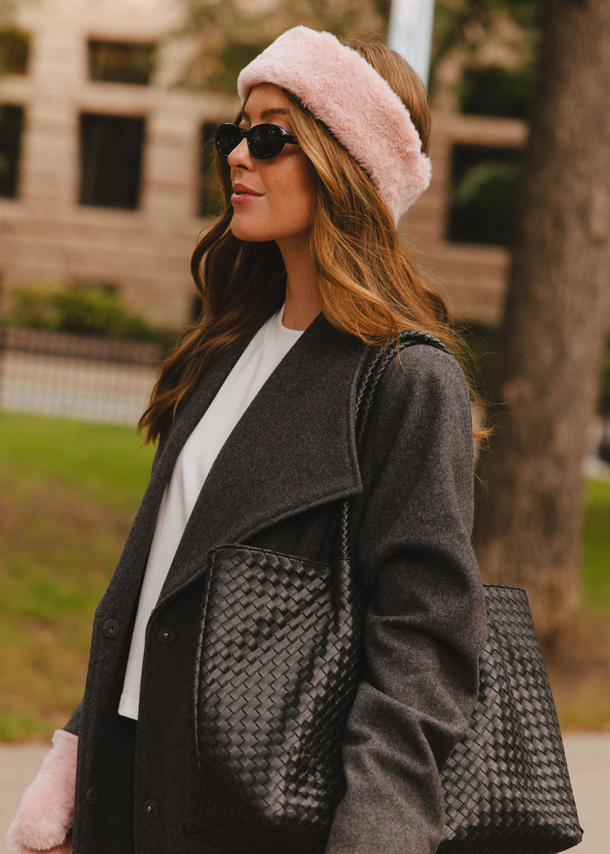 MAD HTR Faux Fur Headband - Blush