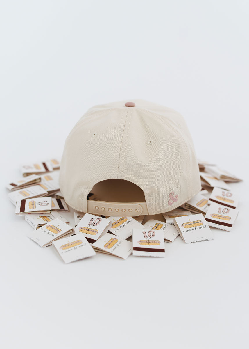 Chicago Puff Baseball Cap - Dusty Pink