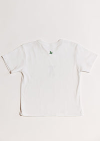 Bow Baby Tee - White & Green