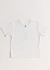 Bow Baby Tee - White & Green