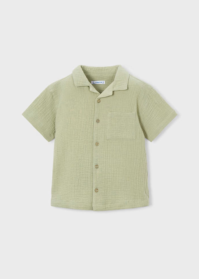 Callum Linen Button Down - Bamboo