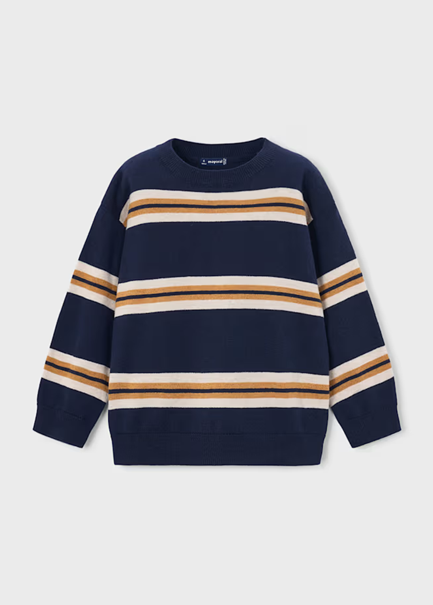 Vance Striped Sweater - Ink