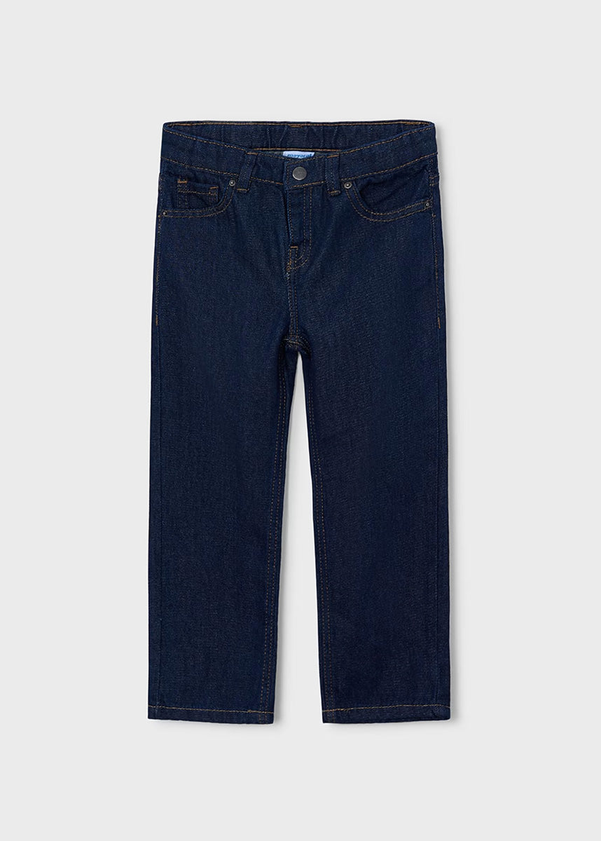 Henri Wide Leg Denim Pants - Dark Indigo