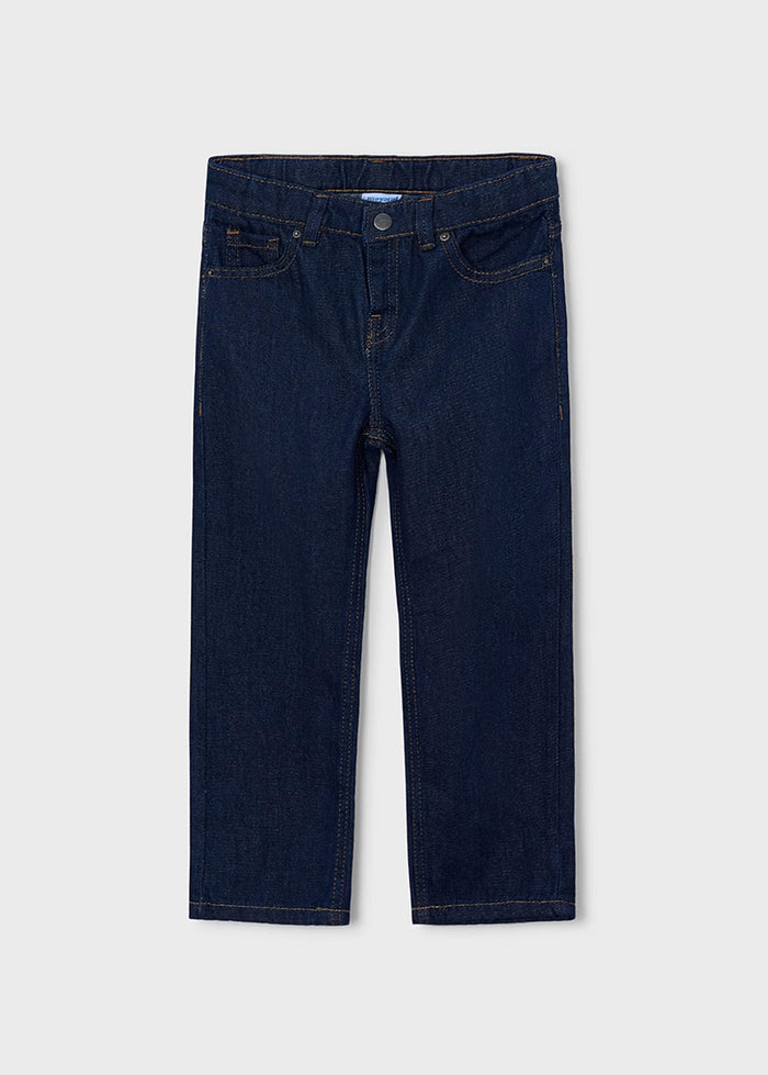 Henri Wide Leg Denim Pants - Dark Indigo